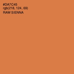 #DA7C45 - Raw Sienna Color Image